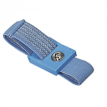 ESD-Handgelenkband mit 10 mm Druckknopf hellblau