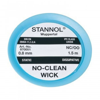 Stannol No-Clean Ablötlitze NC-OO, 0,8 mm, 1,5 m