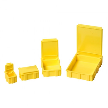 Licefa SMD-Klappbox N4 dissipativ 68 x 57 x 15 mm gelb