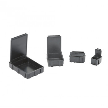 Licefa SMD-Klappbox N4 leitfähig 68 x 57 x 15 mm schwarz