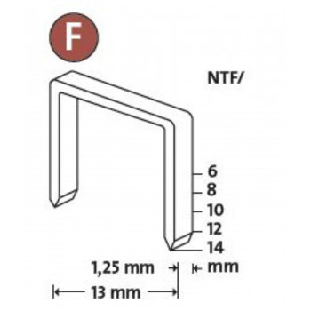 Novus Flachdrahtklammer Typ NTF/10 (480 Stück)