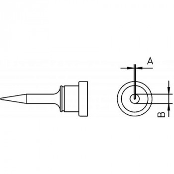 Weller Lötspitze LT 1SA, 0,5 mm, Rundform
