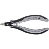 Knipex Präzisions-Elektronik-Seitenschneider 79 02 125 ESD, runder Kopf, mit sehr kleiner Facette, 125 mm