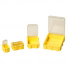 Licefa SMD-Klappbox N1 dissipativ/LS-transparent 16 x 12 x 15 mm gelb