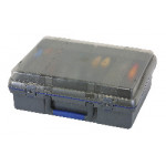 Raaco Servicecase 10 PLUS mit Schlüsselschloss anthrazit/blau/transparent