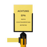 Schildhalter DIN A4 für EPA Absperrsystem 