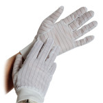 ESD-Handschuh mit PU-Beschichtung weiß (10 Paar)