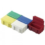 Licefa SMD-Klappbox N1 nicht leitfähig 16 x 12 x 15 mm gelb