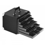 Licefa ESD-Schubladenkoffer mit Aufbauschrank A1-1S 6-fach schwarz (leer)