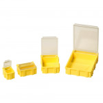 Licefa SMD-Klappbox N2 dissipativ/LS-transparent 37 x 12 x 15 mm gelb