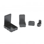 Licefa SMD-Klappbox N2 leitfähig 37 x 12 x 15 mm schwarz