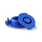 Nordson EFD Verschlusskappe Optimum®, oben, 10cc, blau (100 Stück)