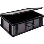 WEZ BLACKLINE® ESD-Koffer, 600 x 400 x 221 mm
